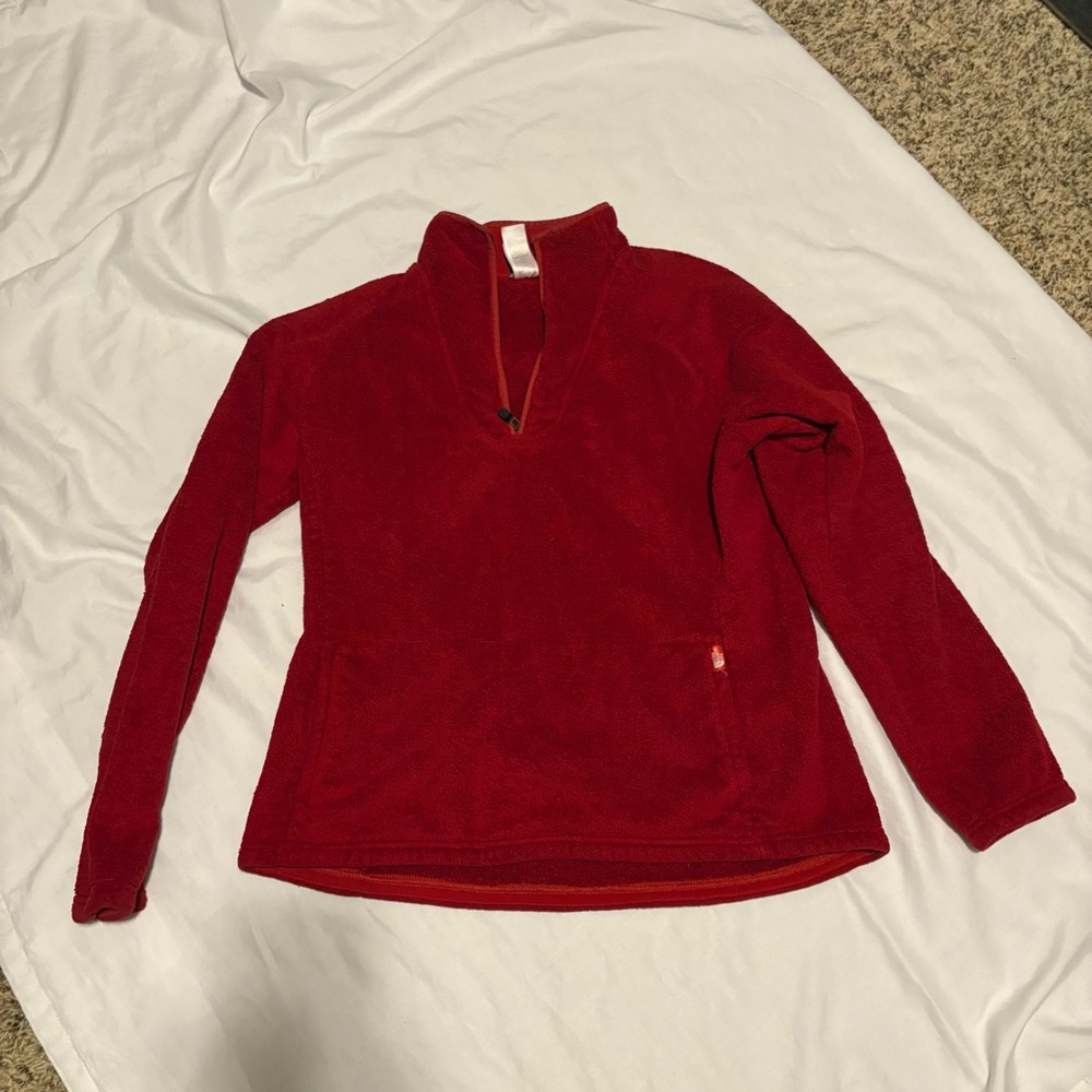 Women's Red Pullover Sweater